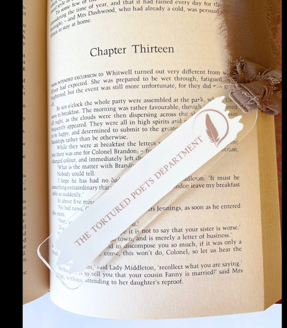 The Tortured Poets Department Acrylic Bookmark